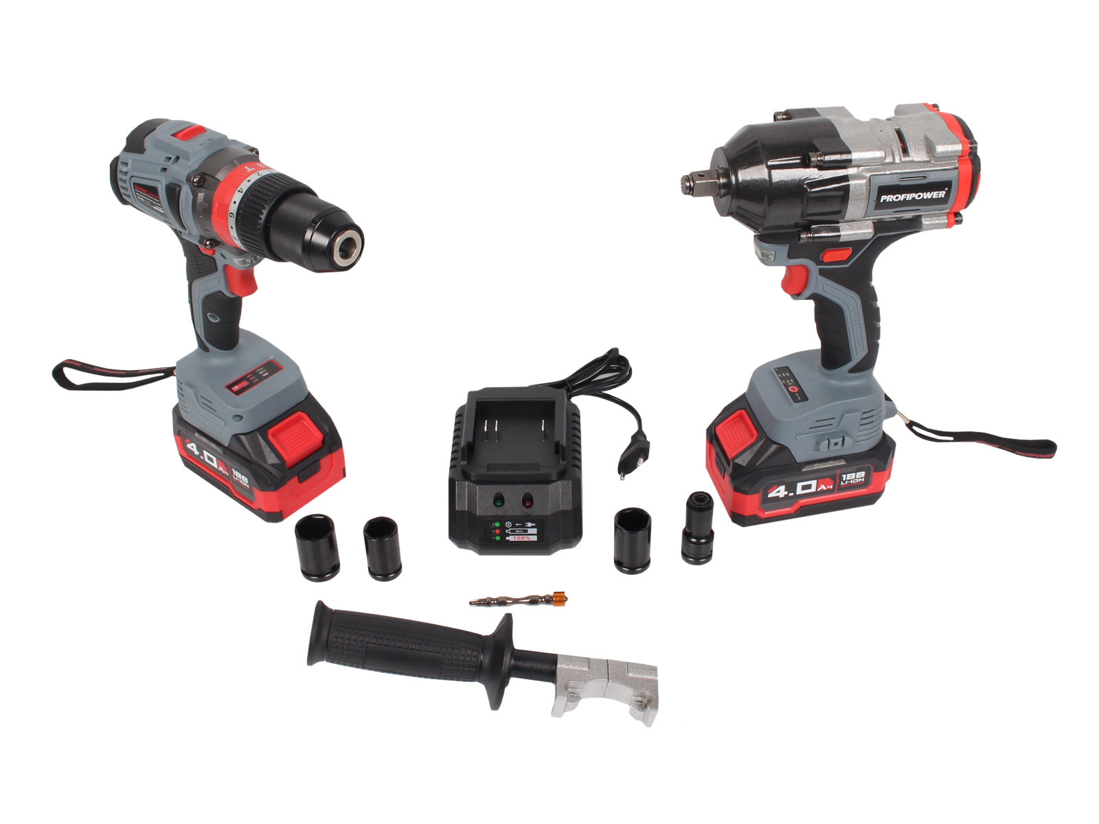 Набор электроинструмента ProfiPower ProfiSet 2С18 (гайковерт, шуруповерт) фотография №1