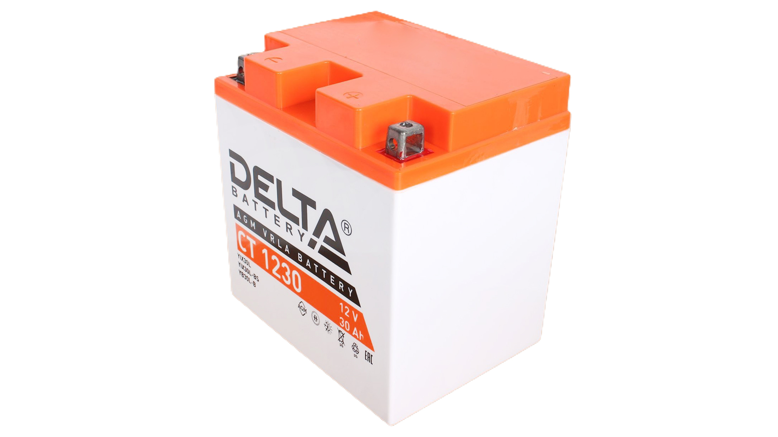 Аккумуляторная батарея DELTA СТ 1230 YB30L-BS 6СТ30 фотография №2