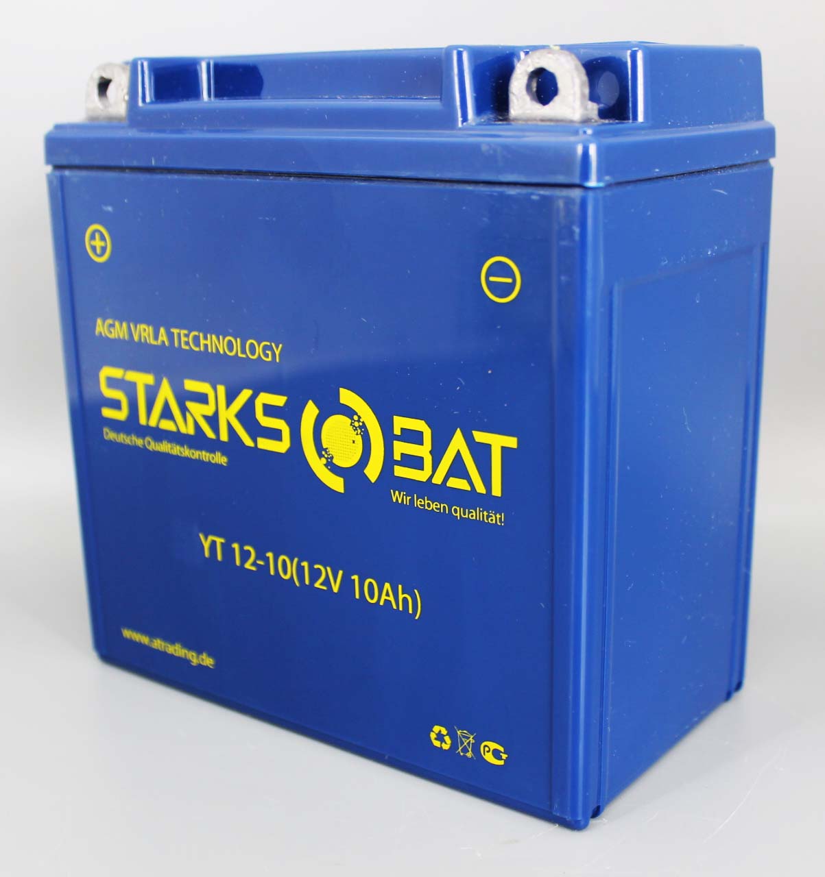 Аккумуляторная батарея STARKSBAT YT 12-10 YB9-B 6СТ10 фотография №2