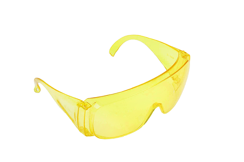 Очки защитные открытого типа желтые ударопрочный поликарбонат СИБРТЕХ фотография №1