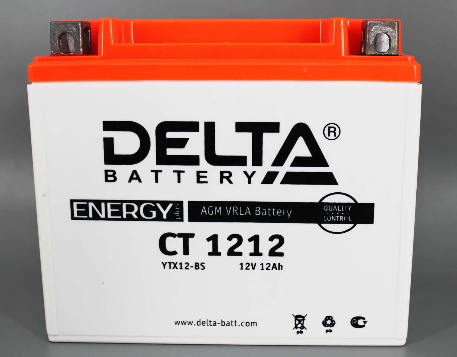 Аккумуляторная батарея DELTA 1212  YTX12-BS 6СТ12 фотография №2