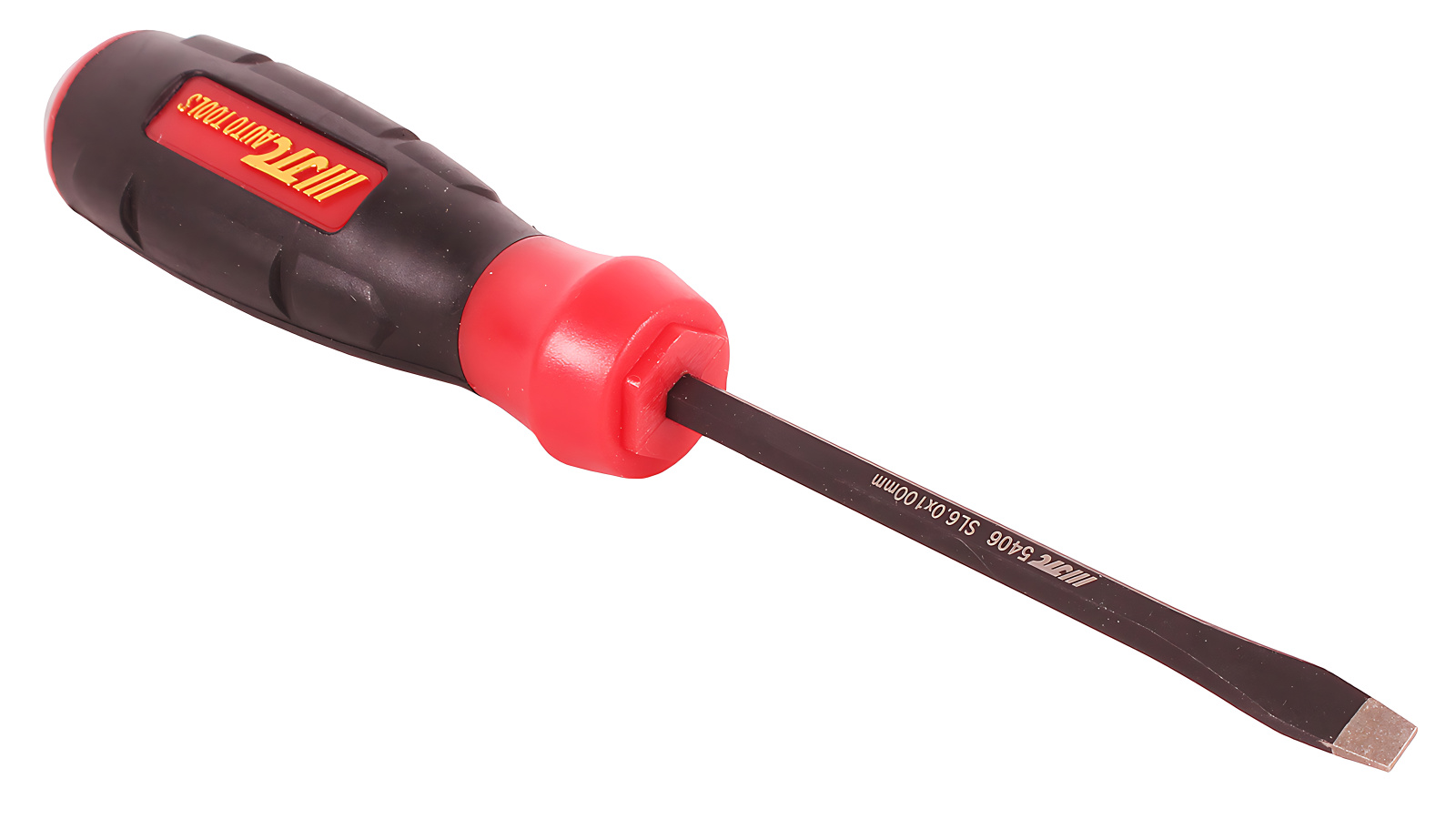 Отвертка JTC шлицевая SL6х100 мм силовая (алмазный наконечник) фотография №2