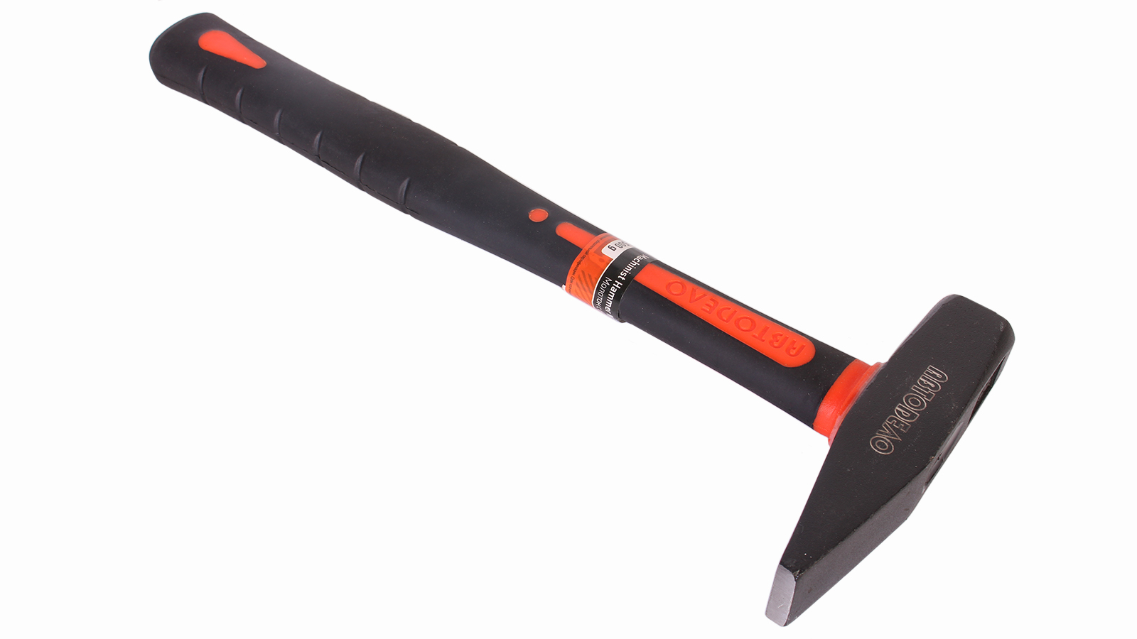 Молоток слесарный АвтоDело с фиберглассовой ручкой 500 гр фотография №3