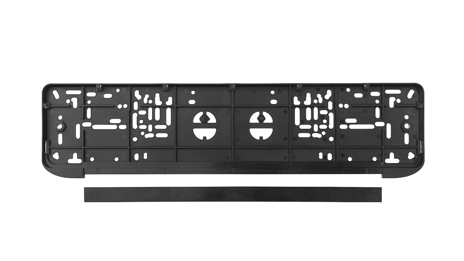 Рамка для номерного знака с нижней защелкой без надписи 1 штука AB-010B/-113/3ч фотография №1