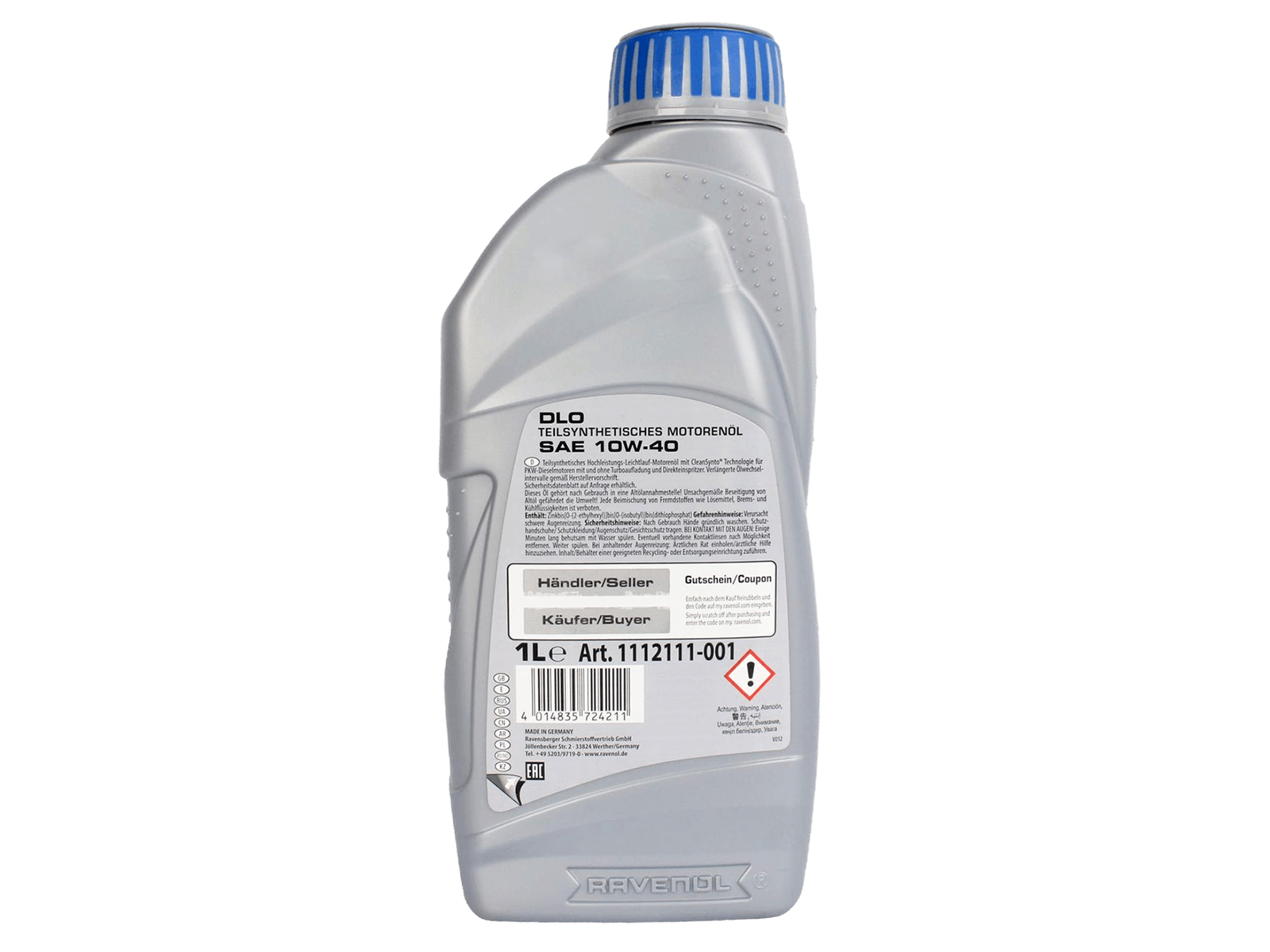 Масло моторное RAVENOL DLO 10W40 1л фотография №2