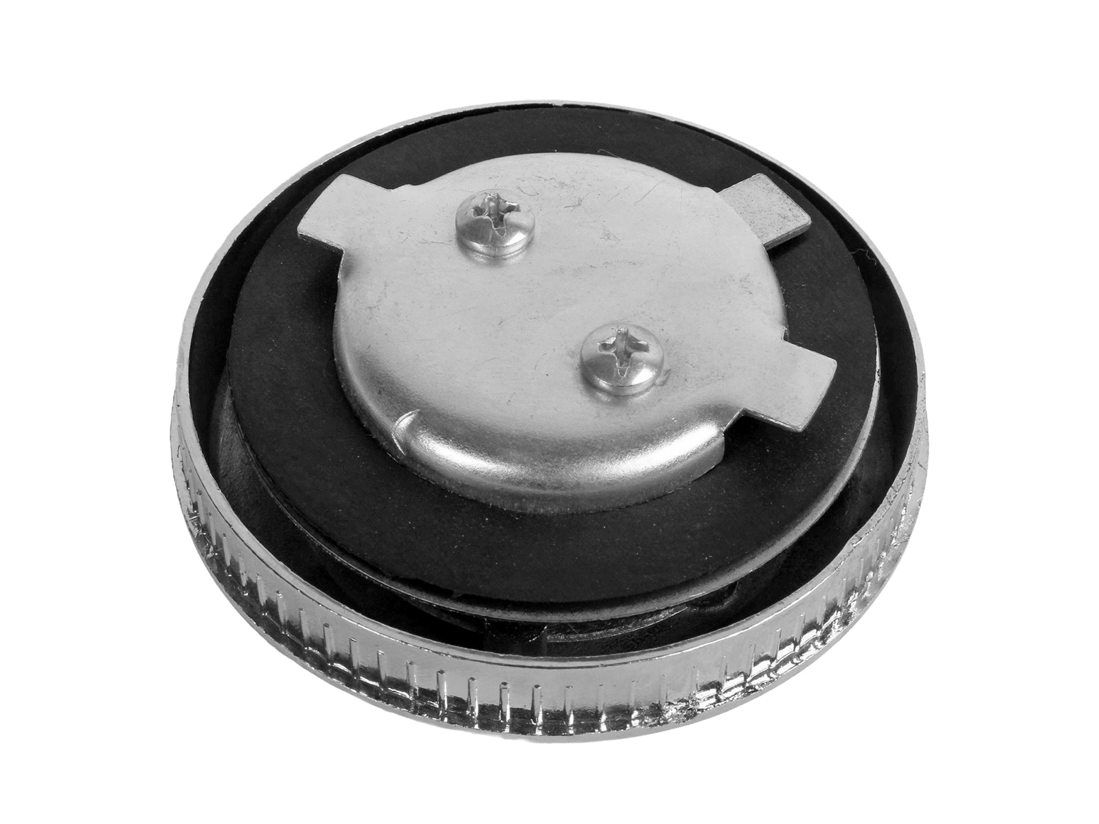 Крышка бака топливного METALPARTдля УАЗ-452 металлическая с ключом, хром фотография №3