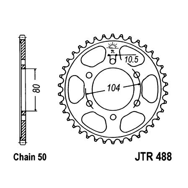 Звезда ведомая JTR488.44 фотография №1