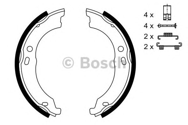 Колодки тормозные BOSCH 0986487726 BOXER фотография №1