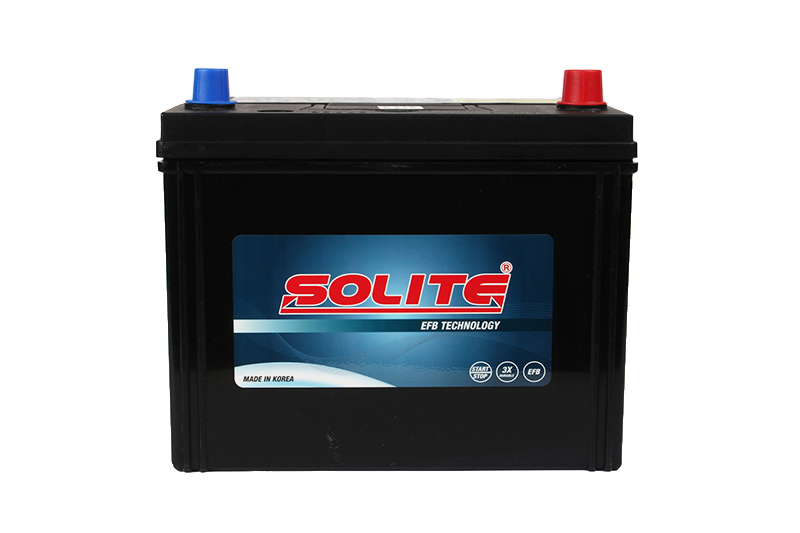 Аккумуляторная батарея SOLITE EFB S95 6СТ80 asia обратная фотография №1