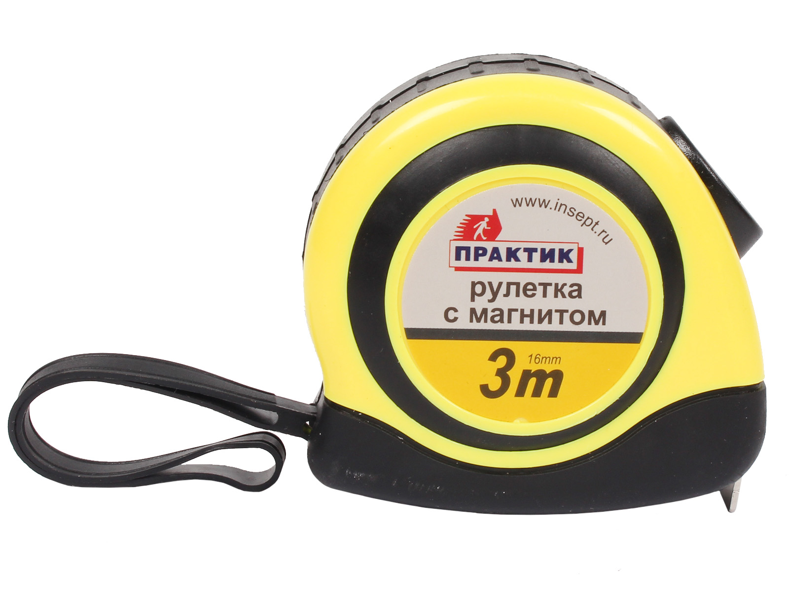 Рулетка 3м 16мм ПРАКТИК автостоп фотография №1