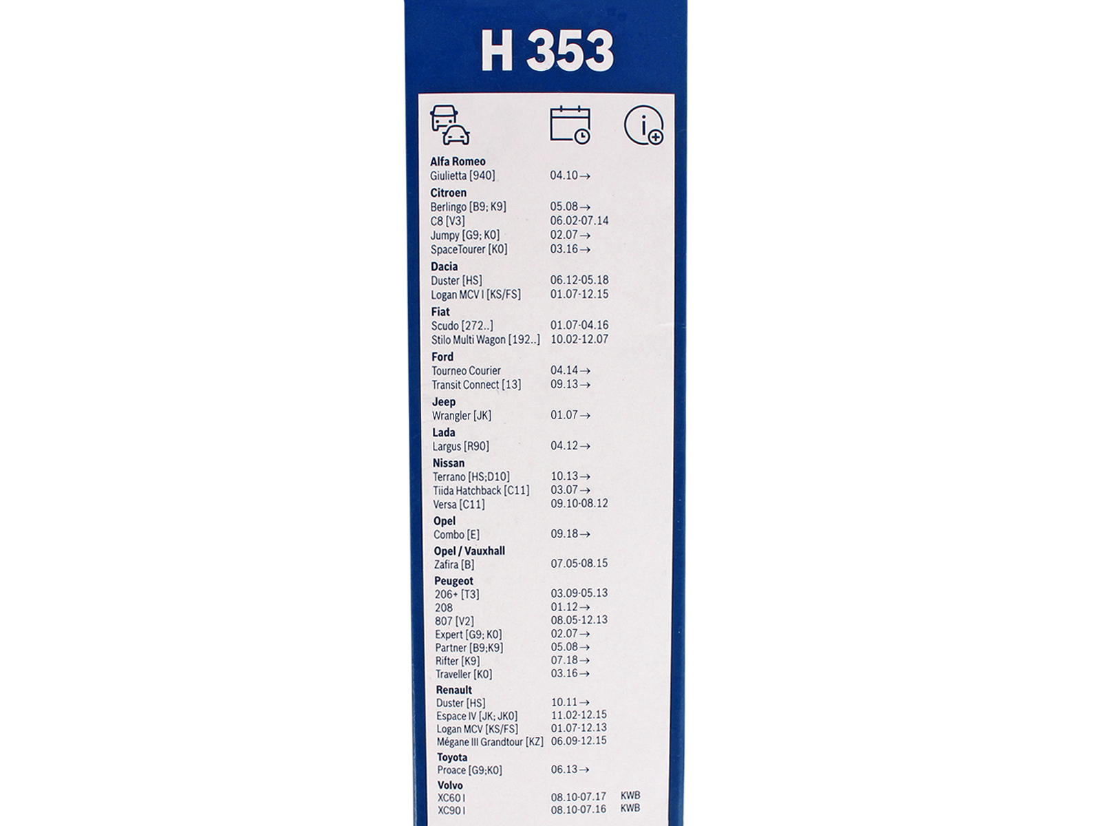 Щетка стеклоочистителя 350мм задняя Rear BOSCH
 3397004631 фотография №5