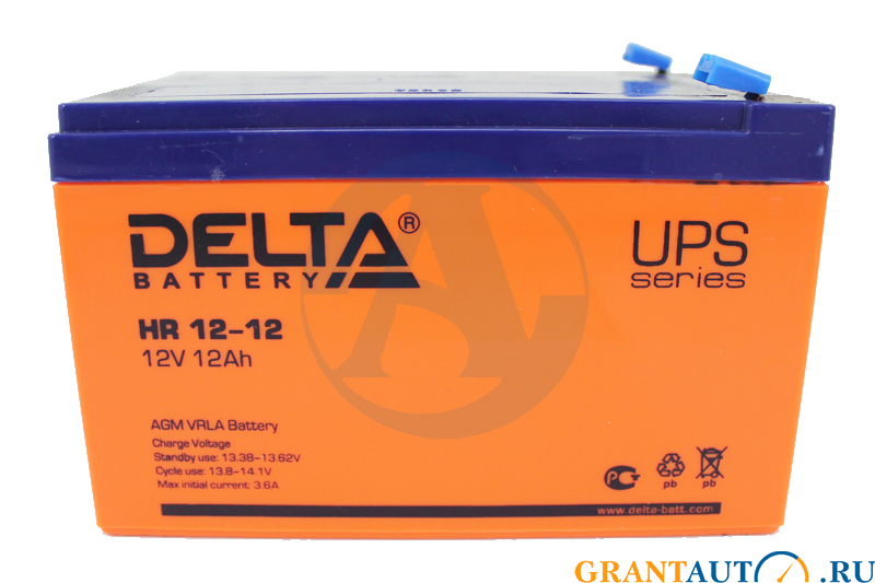 Аккумуляторная батарея DELTA HR 12-12 фотография №1