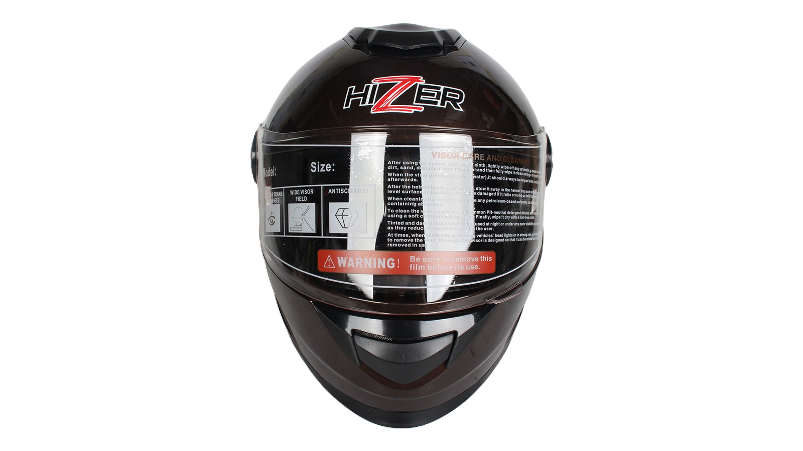 Шлем мото интеграл HIZER B565-1 XL gray фотография №2