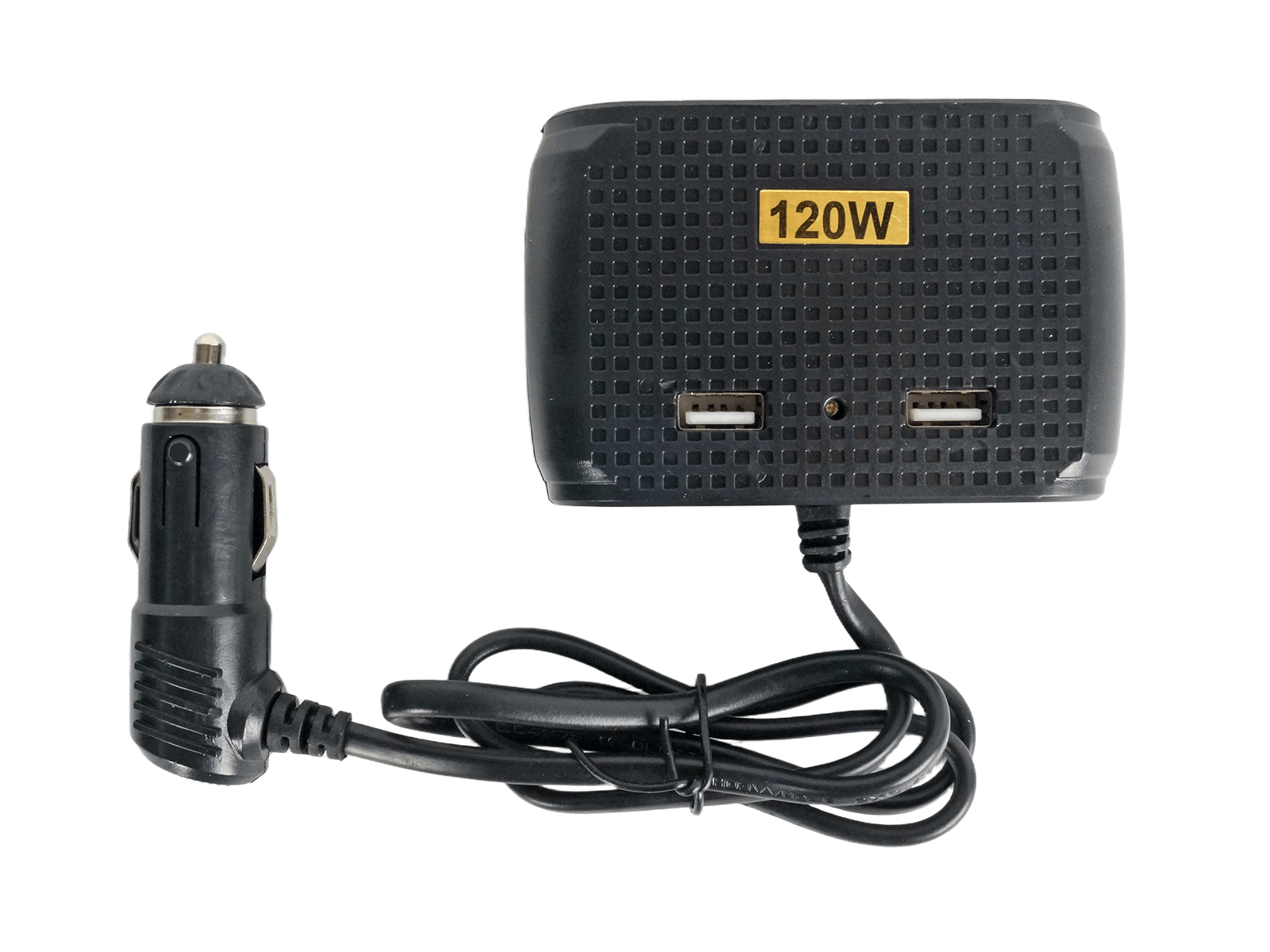 Разветвитель 3 гнезда 2 USB 120W черный фотография №3