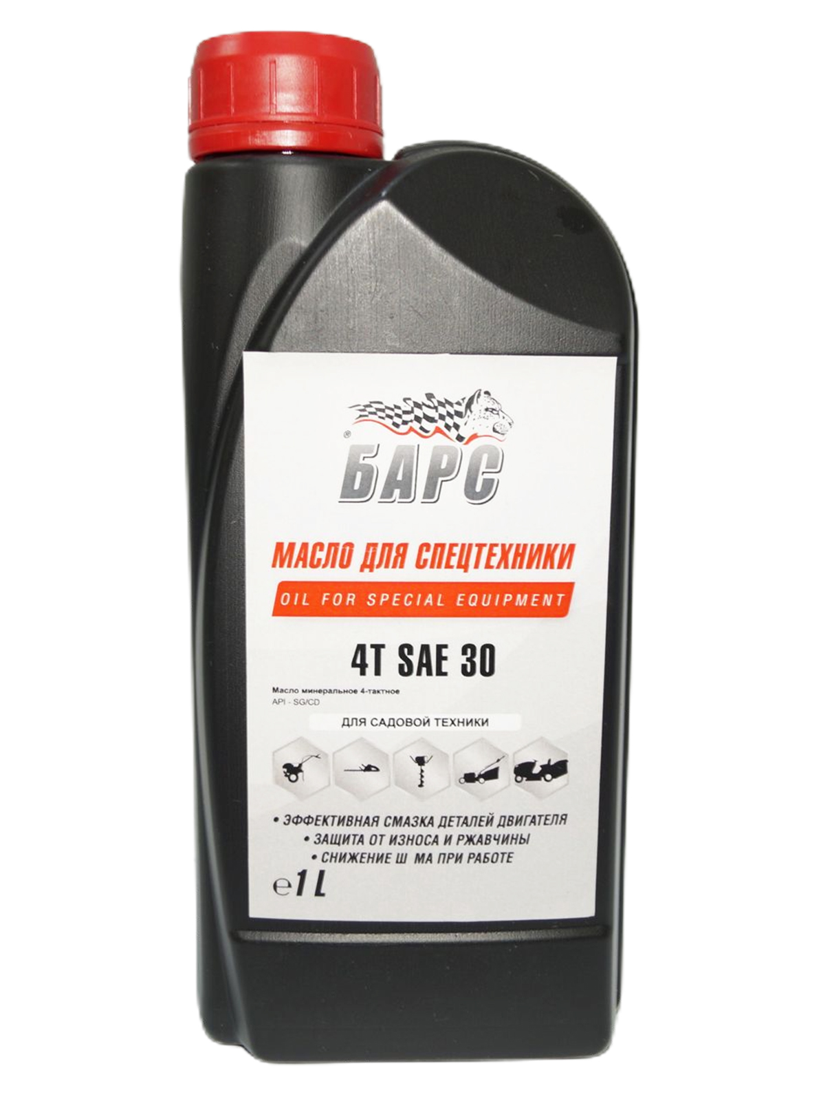 Масло моторное БАРС 4Т SAE30 1л фотография №1