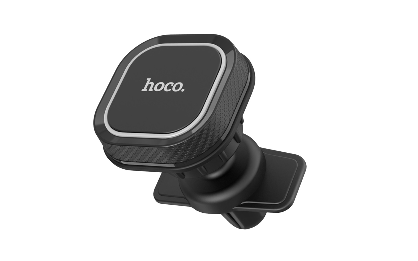Держатель для авто Hoco CA52 Intelligent air outlet in-car holder black/grey фотография №1