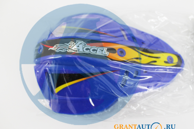 Лопухи защиты на руль мотоцикла эндуро синий Accel фотография №1