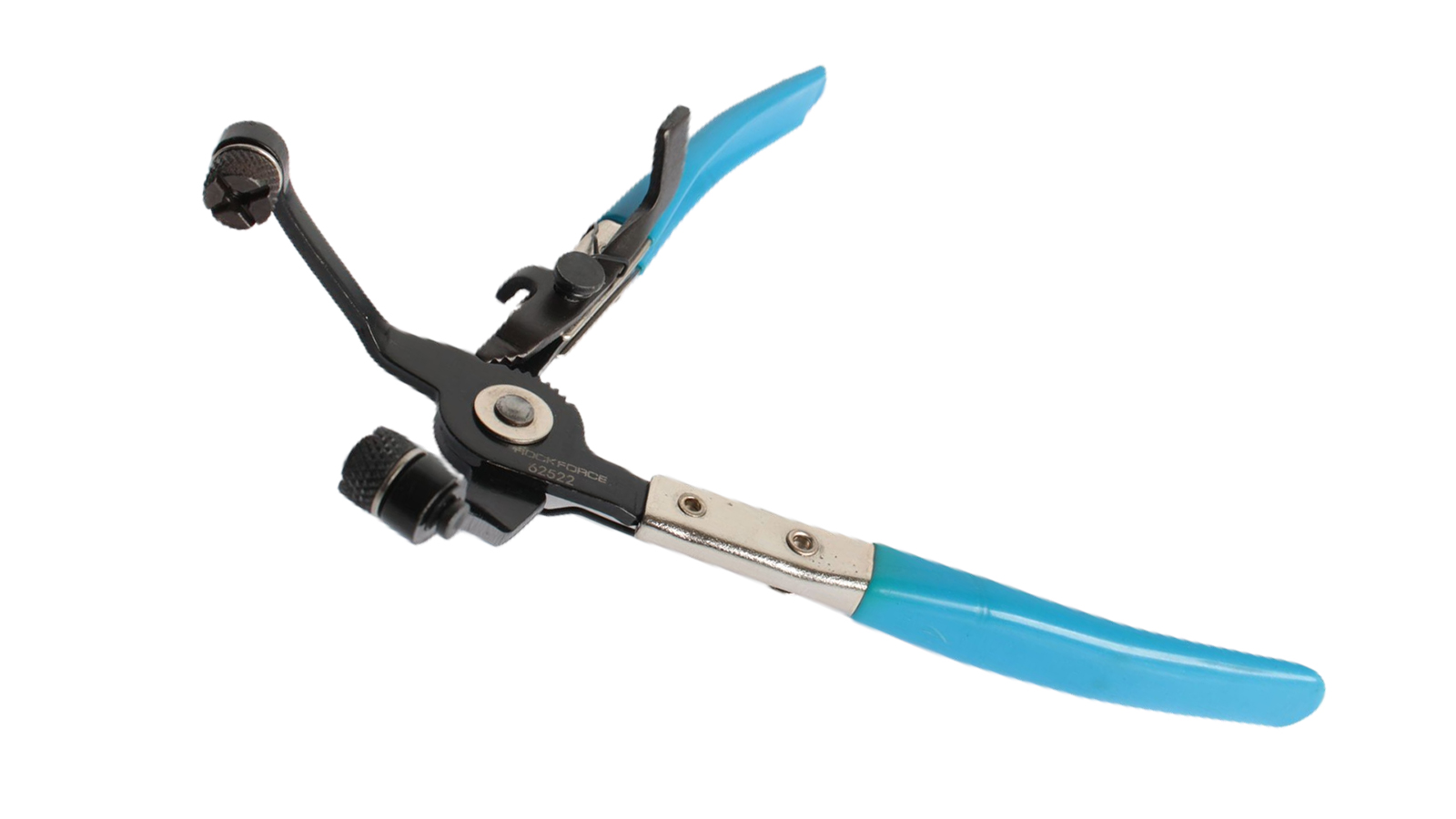 Съемник/клещи ROCKFORCE для снятия хомутов изогнутые 45гр фотография №2