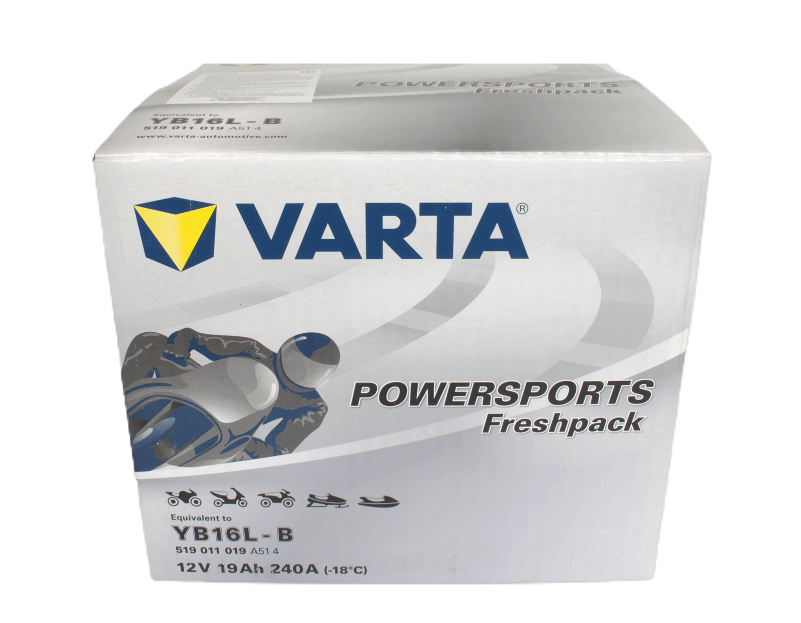 Аккумуляторная батарея VARTA белая YB16L-B 6СТ19 519 011 019 фотография №3
