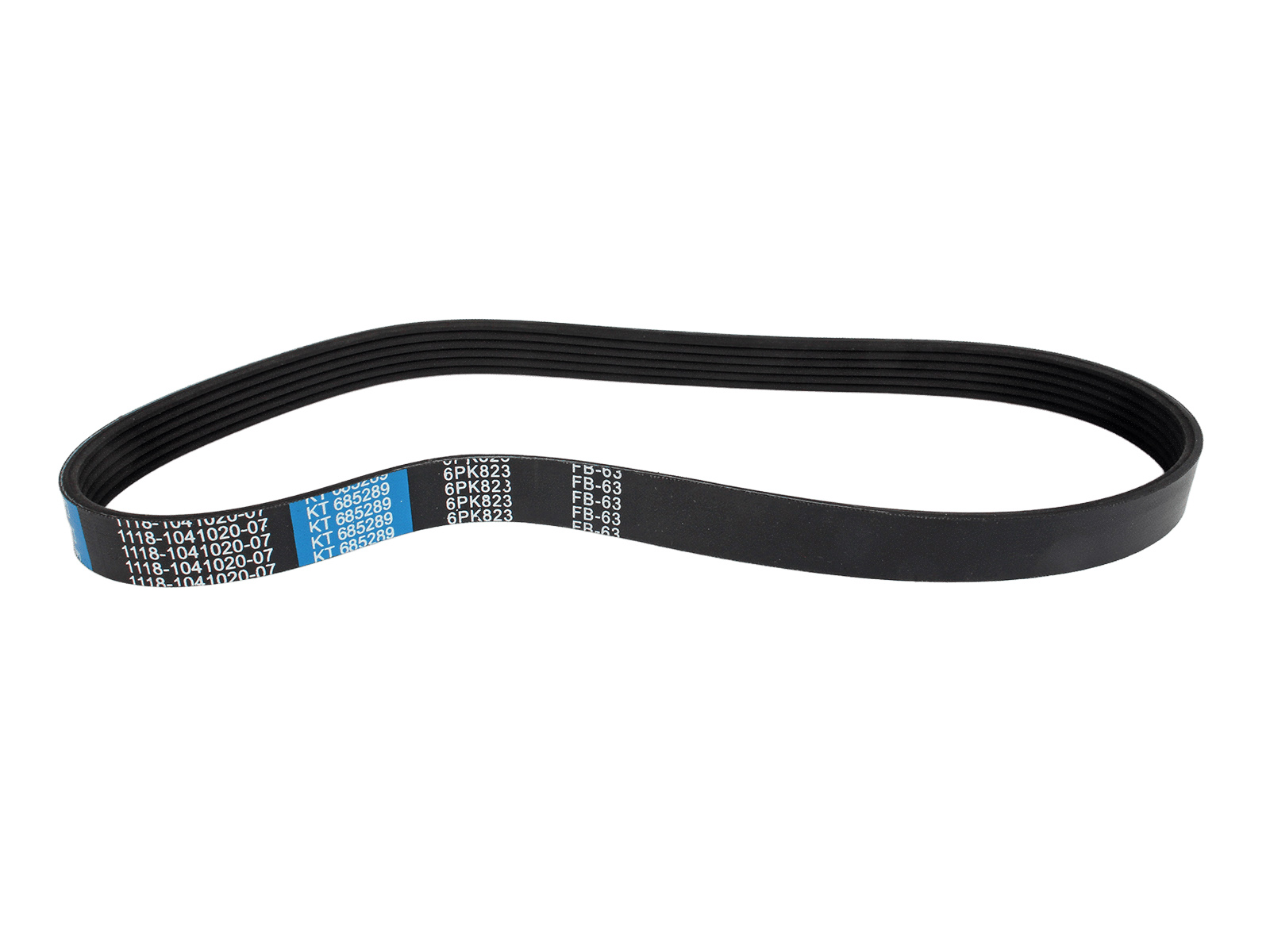 Ремень 823 генератора ВАЗ-2190 KRAFT 1118-1041020-07 фотография №2