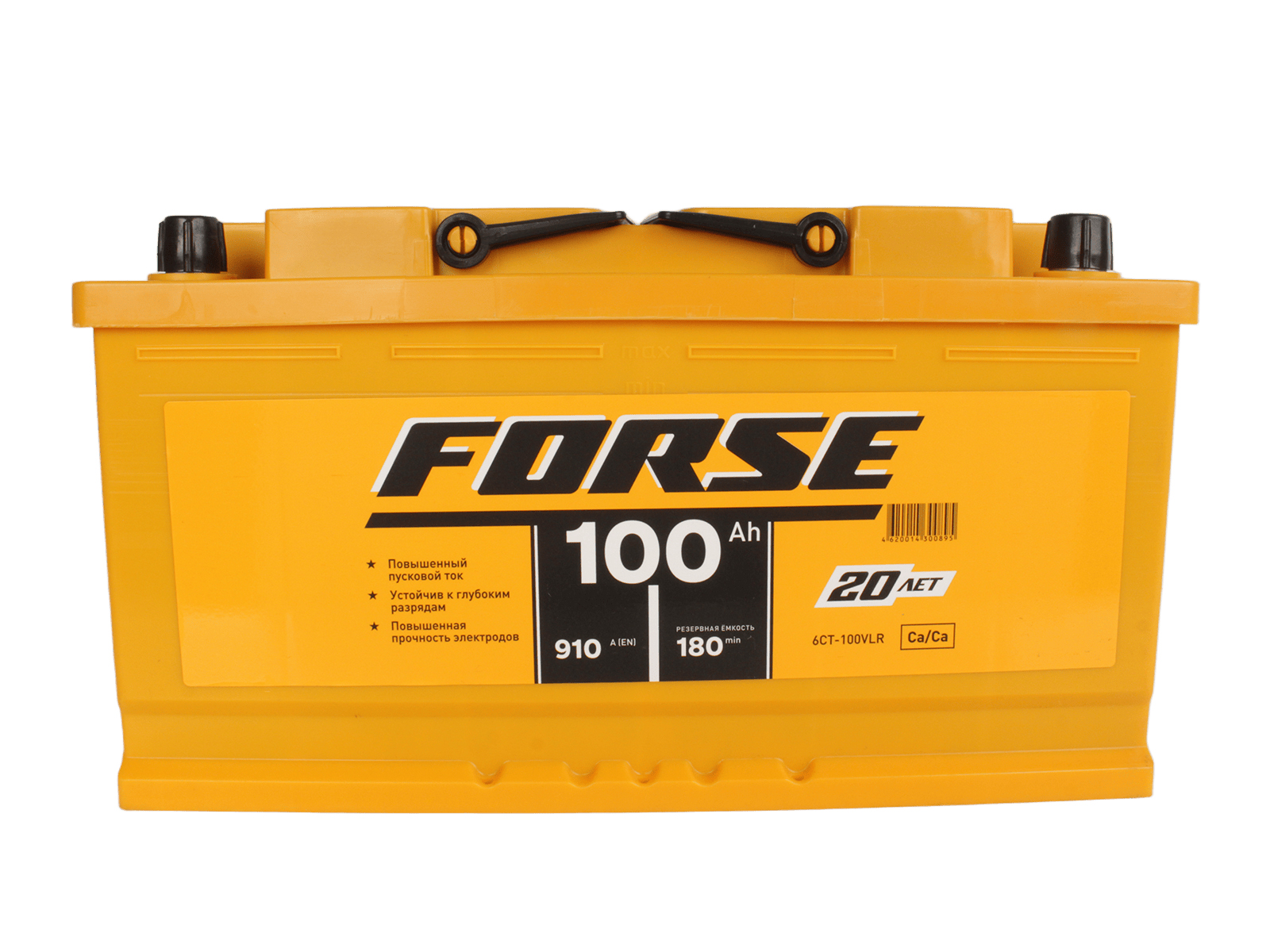 Аккумуляторная батарея FORSE 6СТ100 обратная фотография №1