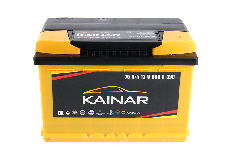 Аккумуляторная батарея KAINAR 6СТ75 обратная 690 А фотография №1