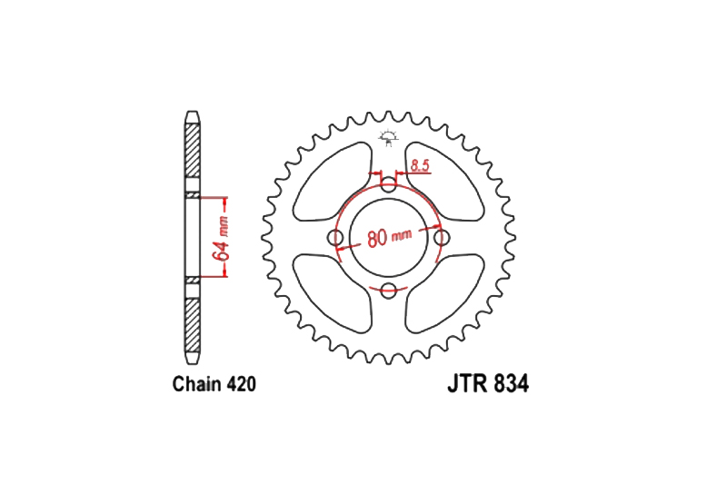 Звезда ведомая JTR834.32 фотография №1