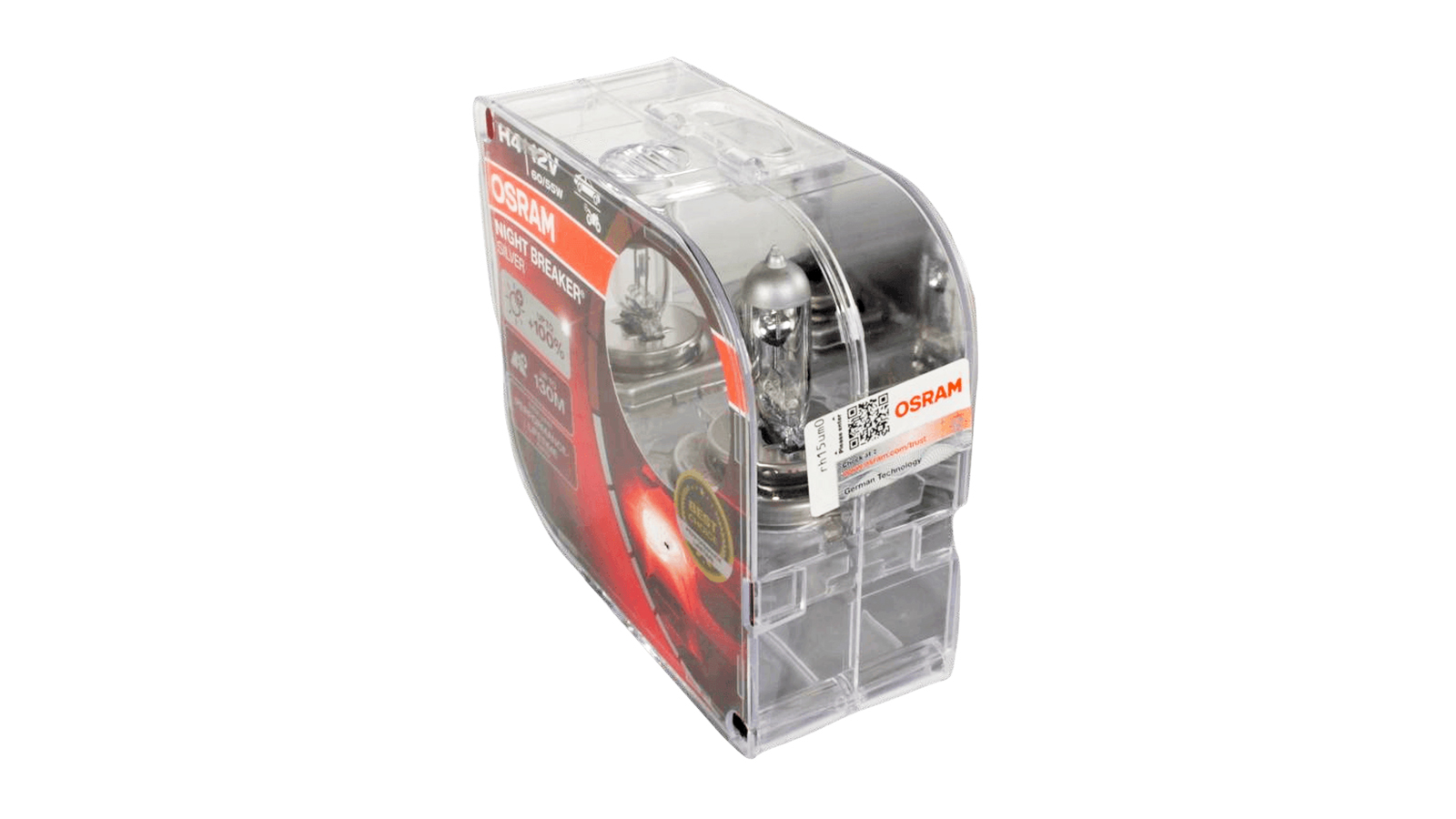 Лампа 12Vx60/55W H4 OSRAM NIGHT BREAKER SILVER 2 штуки фотография №3