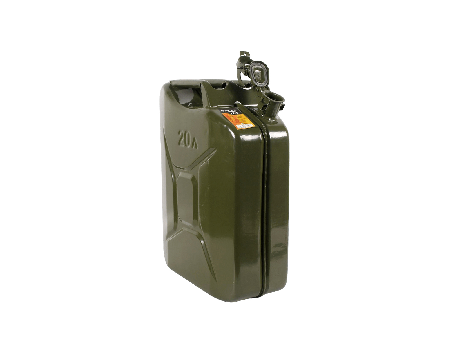 Канистра 20л металлическая для ГСМ (КС-20 прижимная крышка с фиксатором) фотография №2