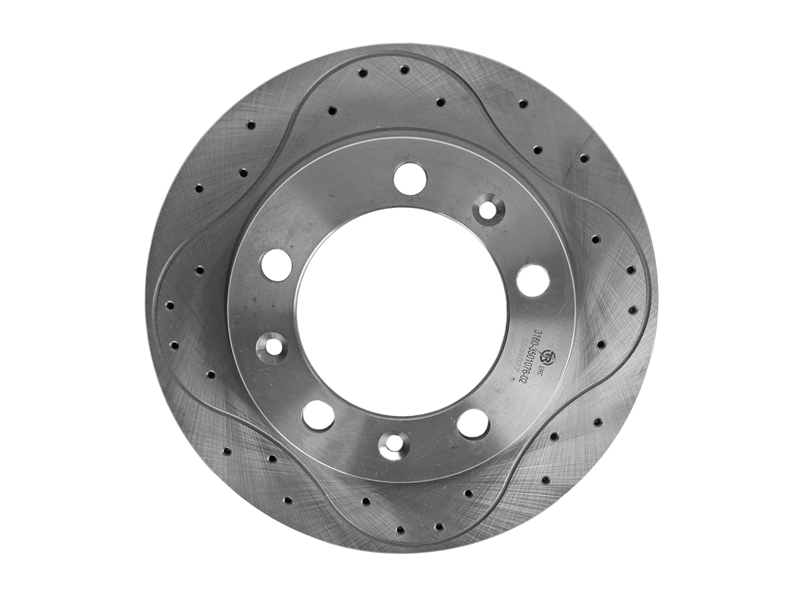 Диск тормозной УАЗ-3160, Хантер, Патриот перфорированный 1 штука TR 3501077 фотография №1