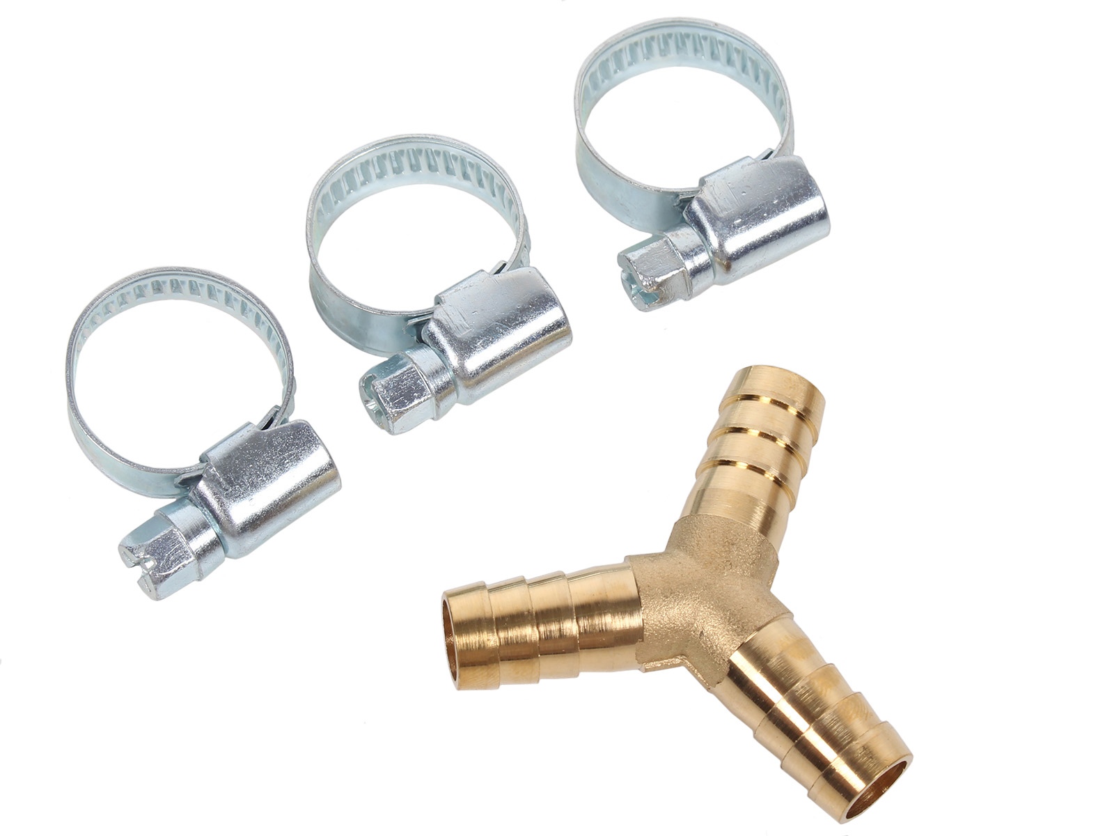 Разветвитель ROCKFORCE  Y-образный елочка 10мм + хомуты фотография №1