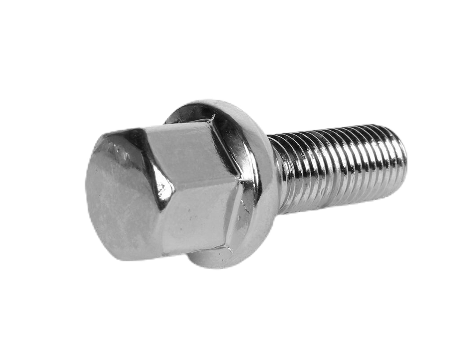 Болт колеса М12х1.5  с юбкой хромированный фотография №2