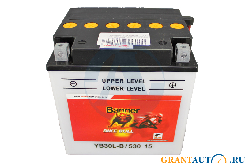 Аккумуляторная батарея BANNER Bike Bull YB30L-B 6СТ30 530 15 фотография №1