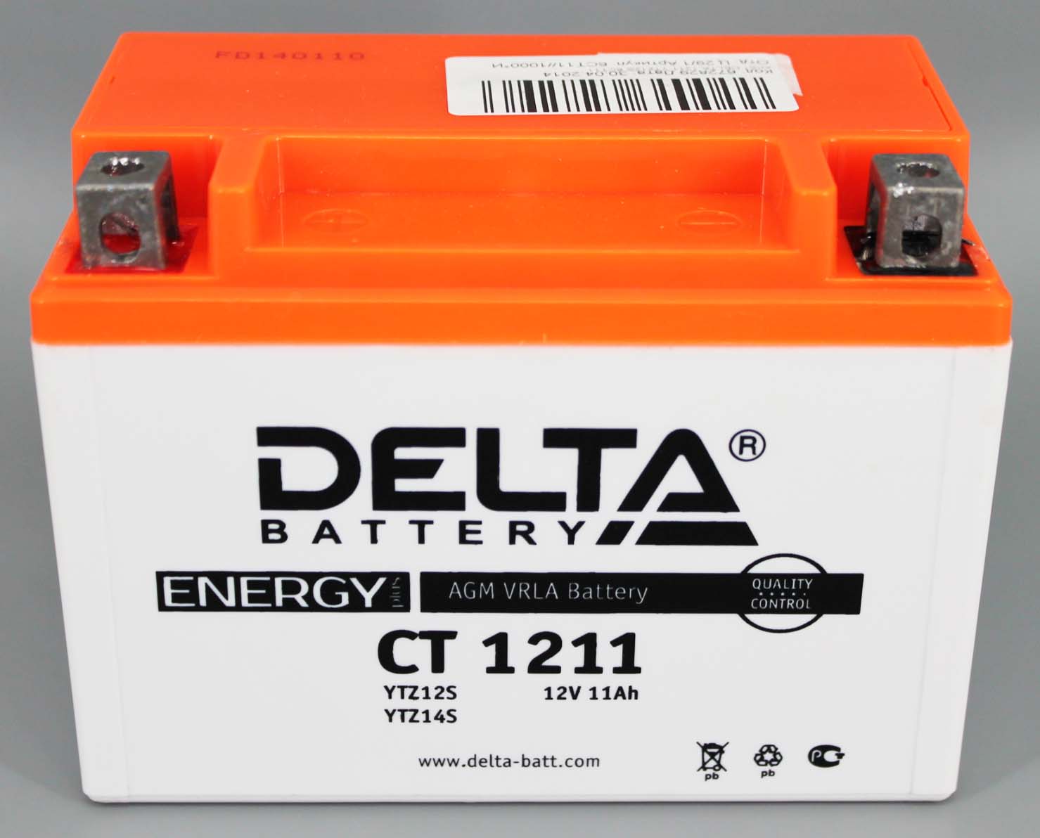 Аккумуляторная батарея DELTA СТ 1211 YTZ12S 6СТ11 фотография №1