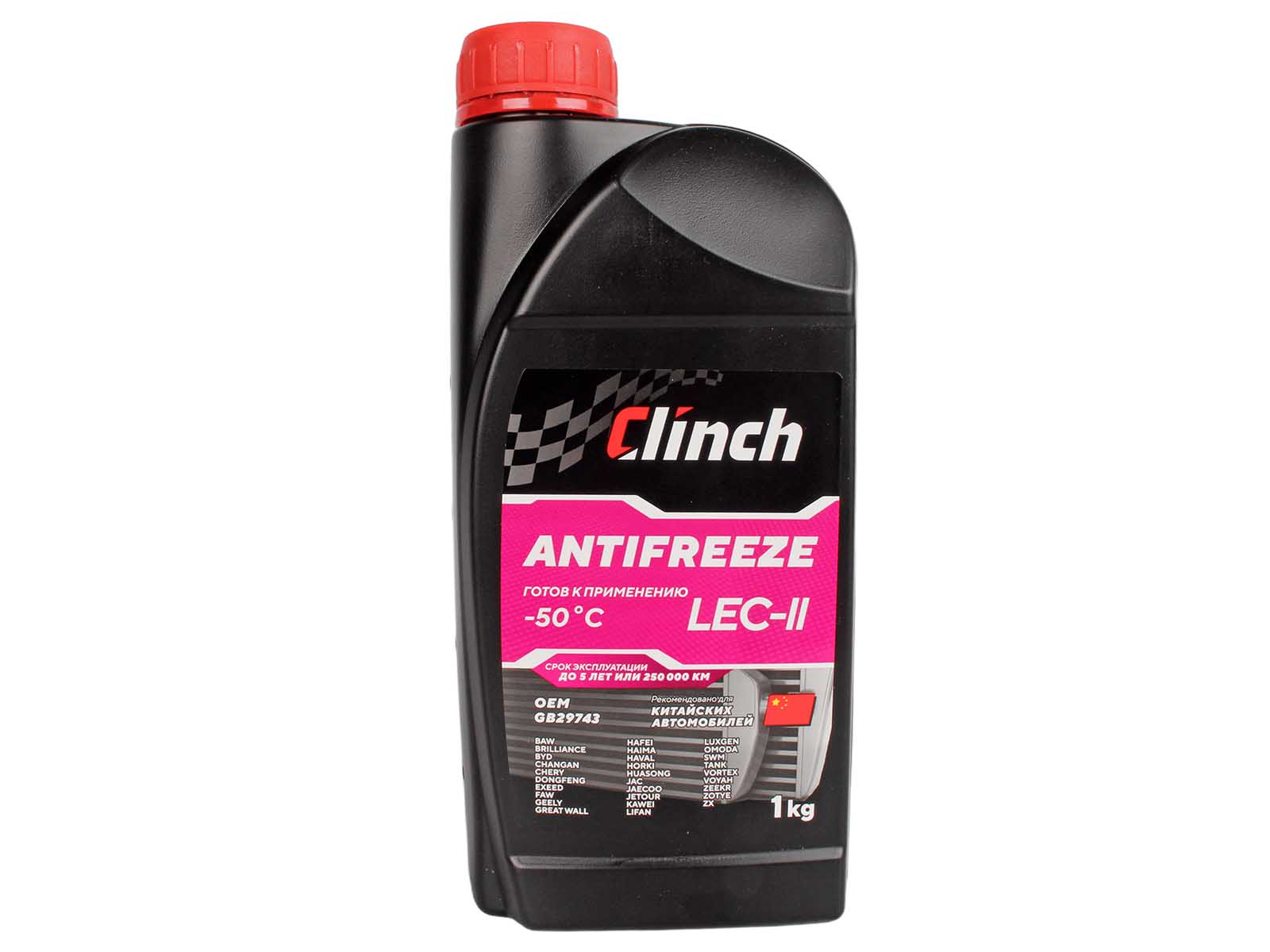 Антифриз CLINCH LEC-II-50 1кг фотография №1
