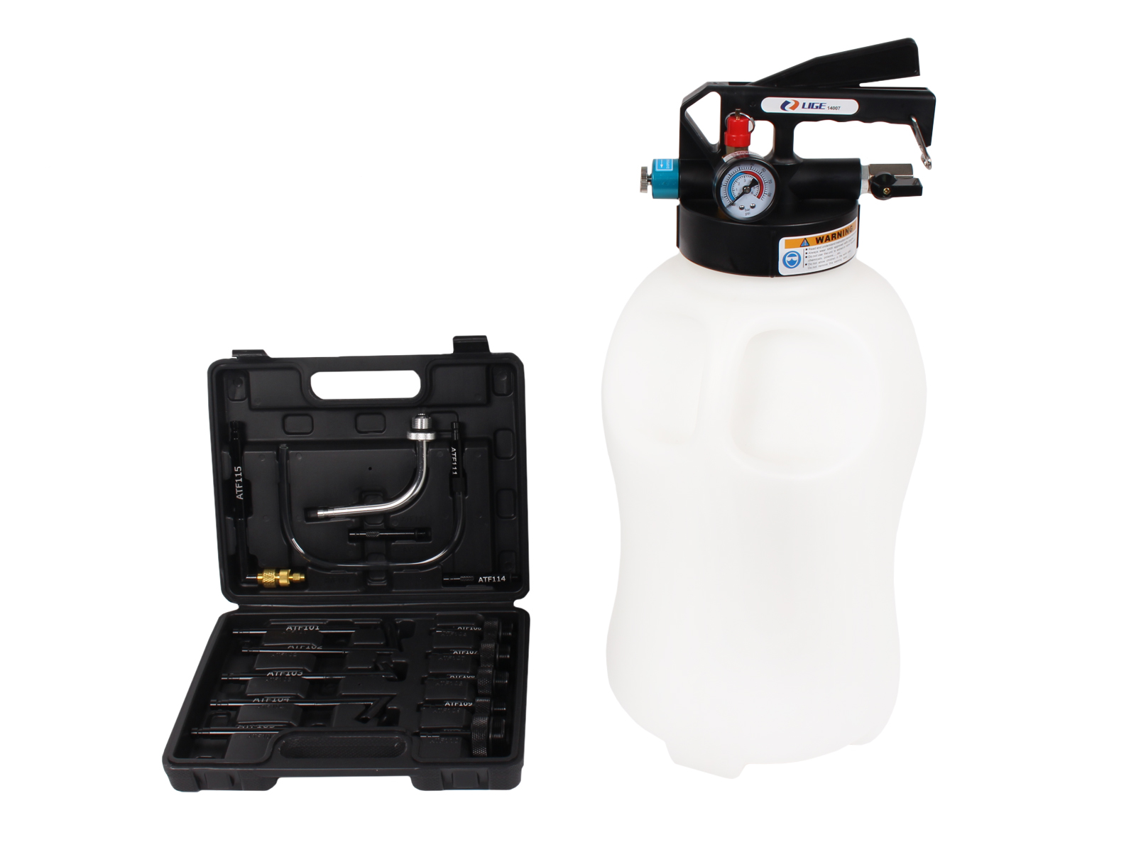 Набор для замены трансмиссионной жидкости 15 предметов 10л LIGE фотография №1
