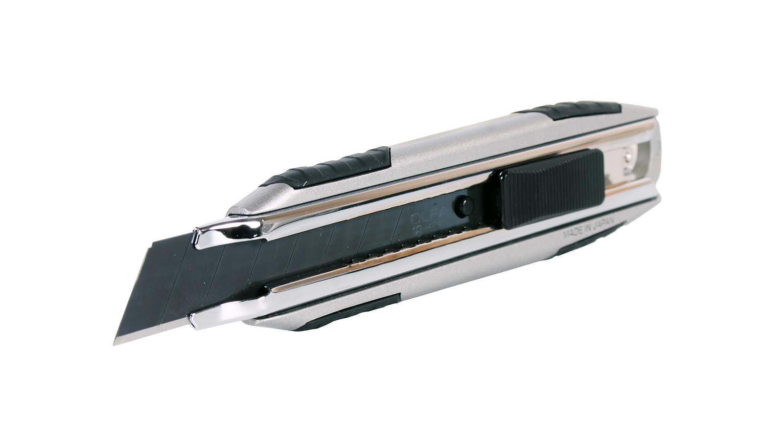 Нож OLFA, X-design, цельная алюминиевая рукоятка, AUTOLOCK фиксатор, 18 мм фотография №2
