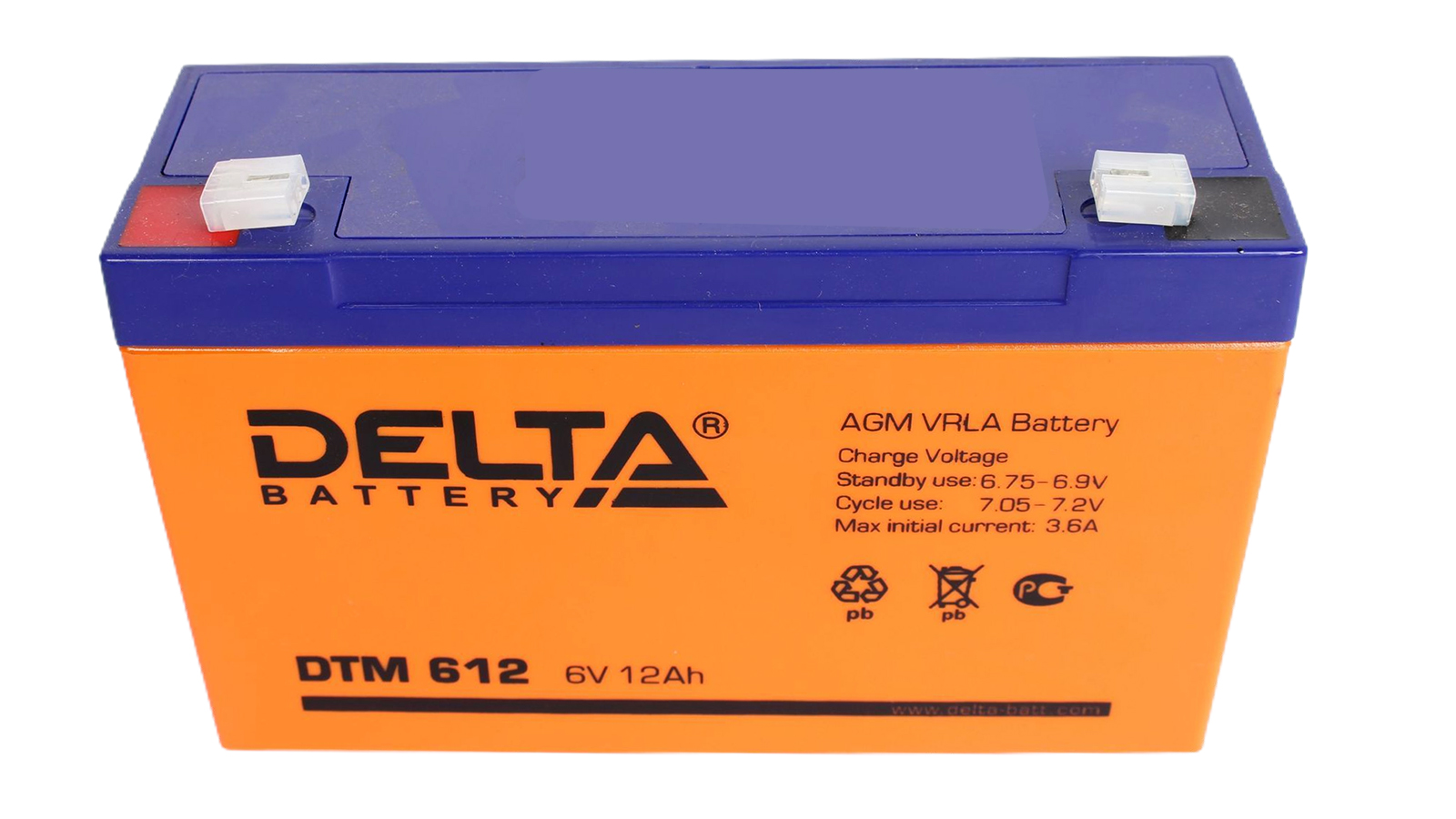 Аккумуляторная батарея DELTA DTM 612 фотография №1