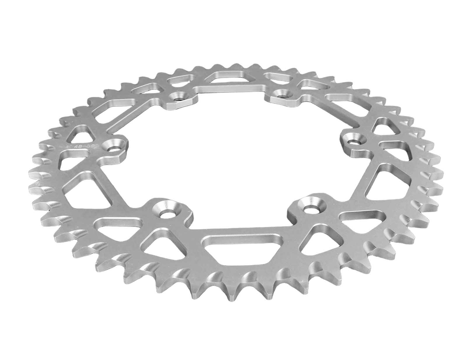 Звезда ведомая алюминевая Kawasaki KX250 80-14 520-48 Silver фотография №2