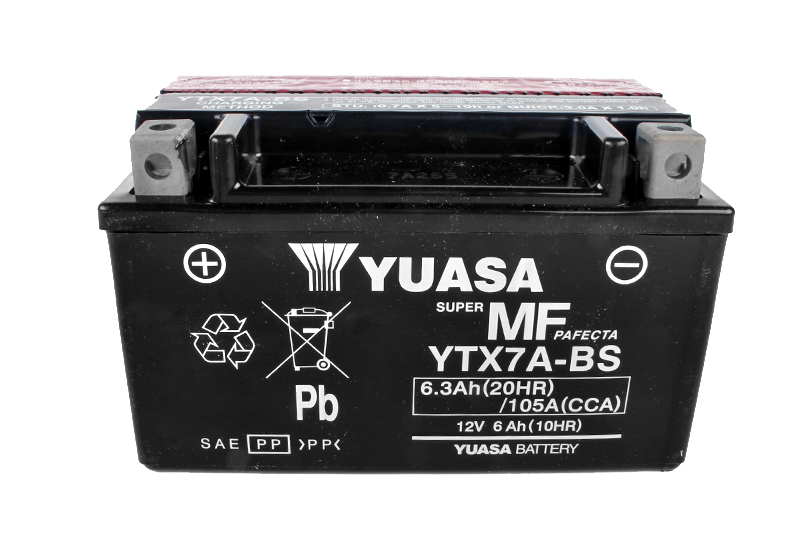 Мотоаккумулятор YUASA YTX7A-BS фотография №3