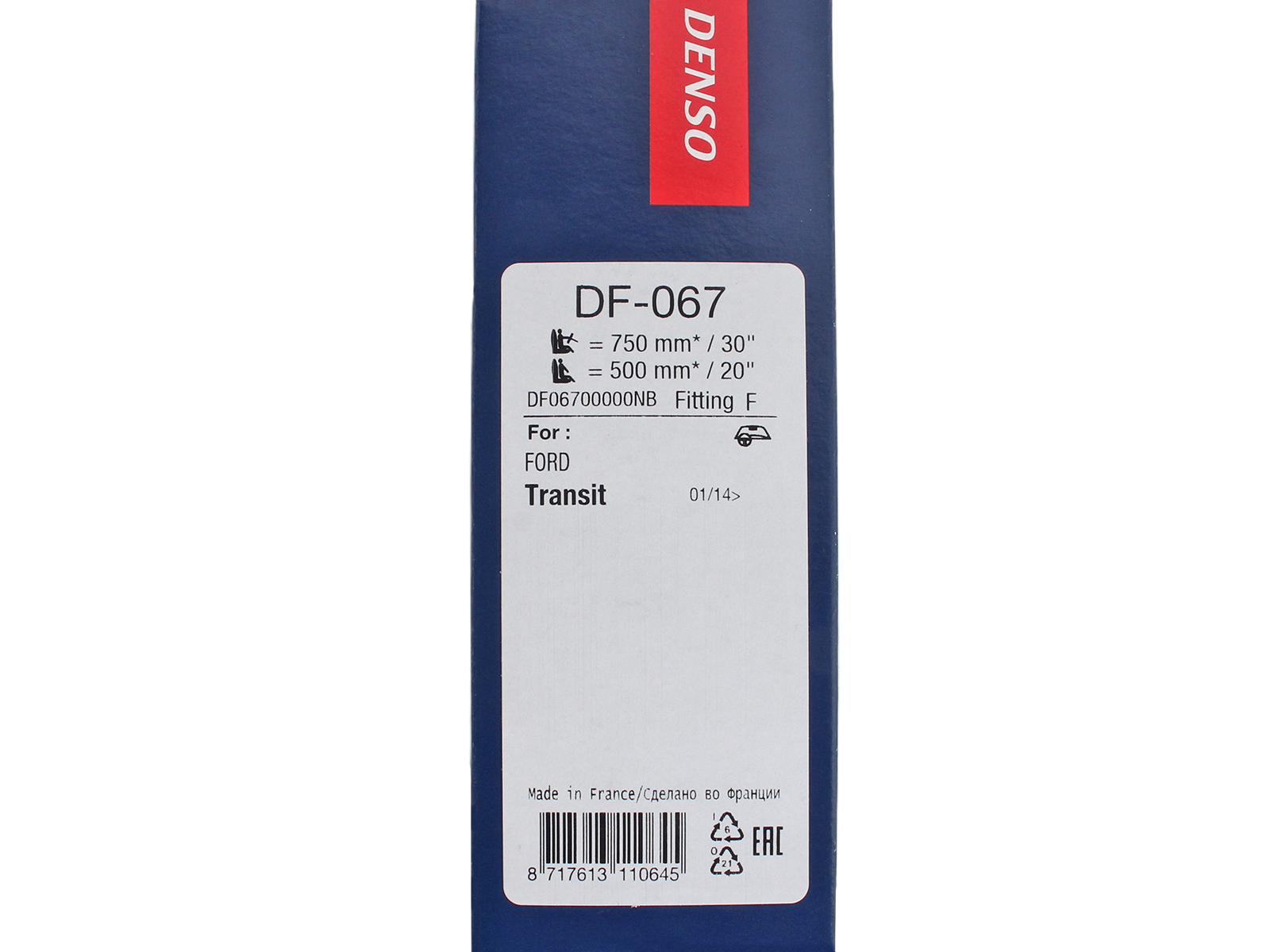 Щетка стеклоочистителя DENSO DF-067 комплект фотография №5