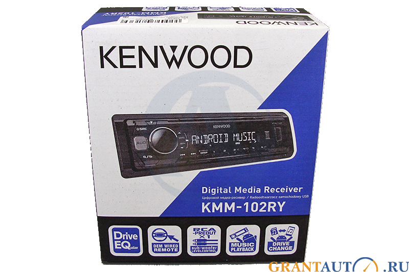 MP3-ресивер автомагнитола KENWOOD KMM-102RY фотография №1