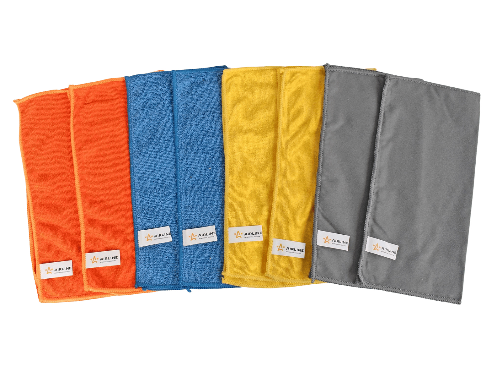 Набор салфеток из микрофибры 8 штук AIRLINE AB-V-05 фотография №1