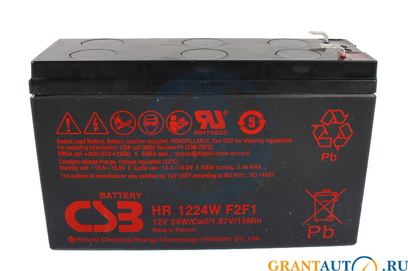 Промышленная аккумуляторная батарея CSB HR1224 фотография №1