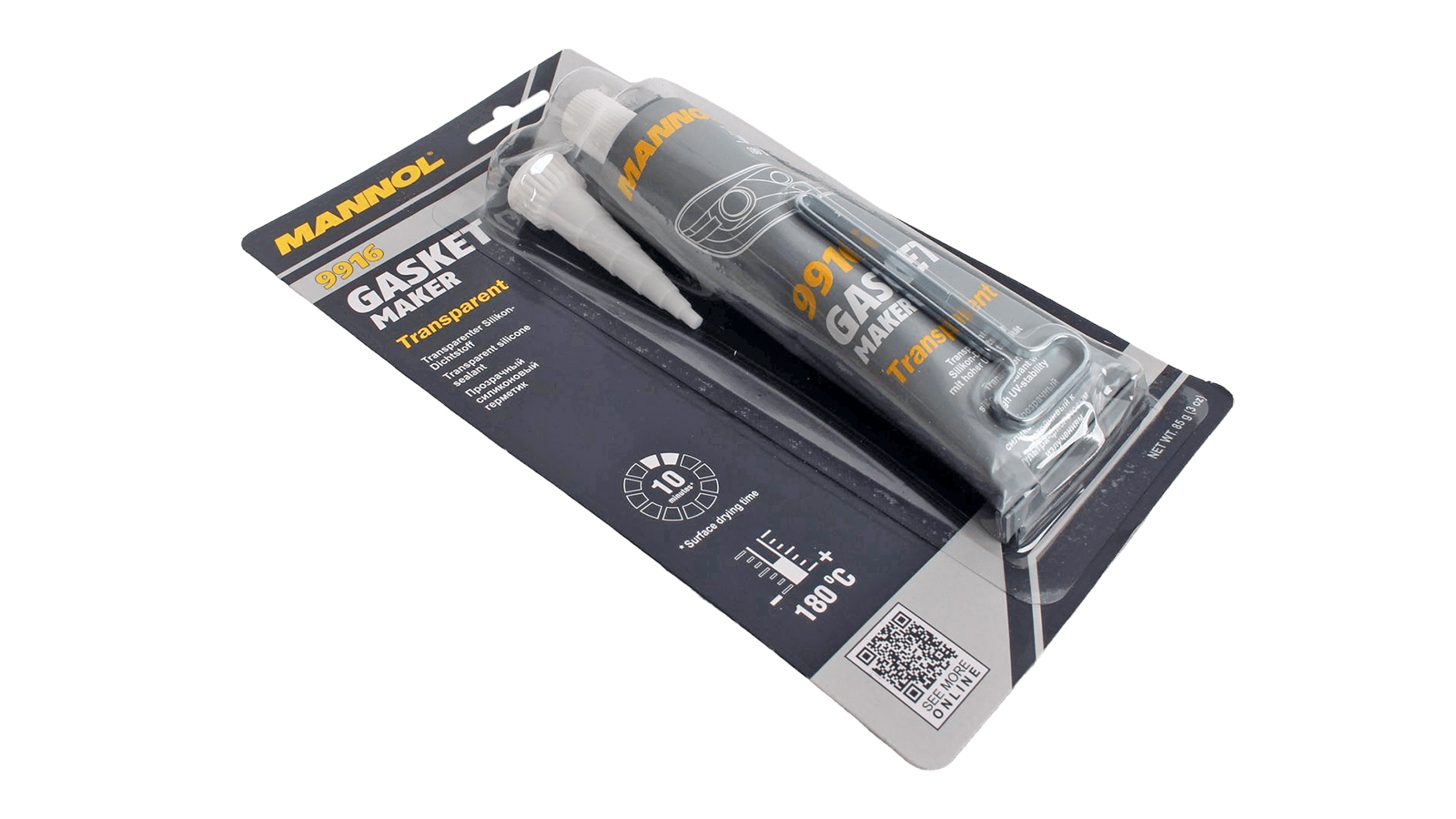 Герметик прозрачный силиконовый 80мл JCB 2410/9916 MANNOL фотография №2