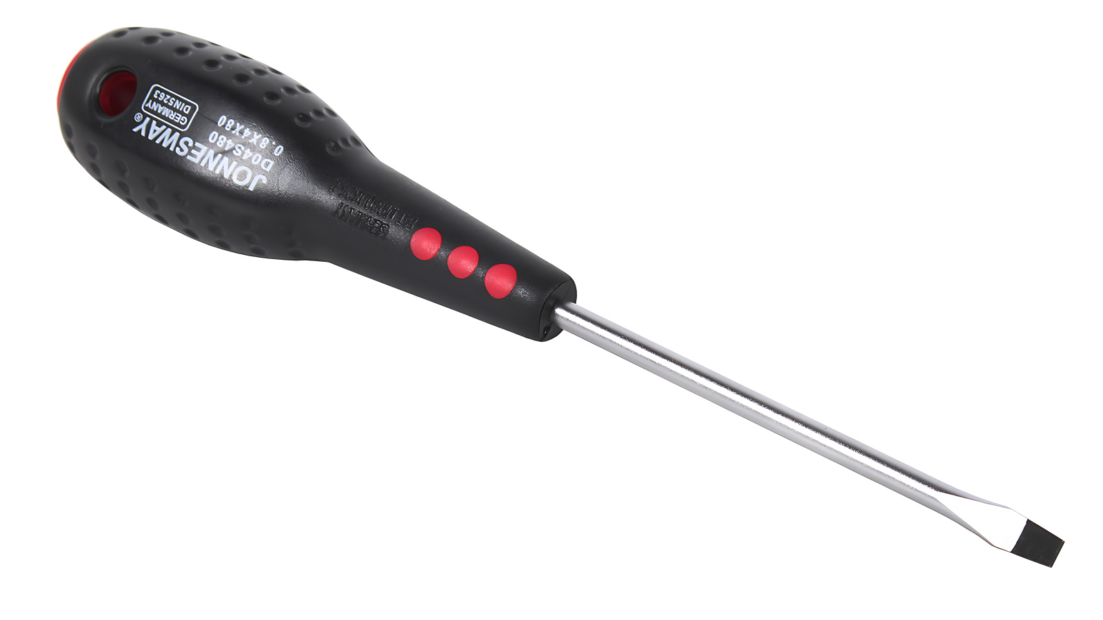 Отвертка JONNESWAY full star шлицевая SL4х80 мм фотография №2 Отвертка JONNESWAY full star шлицевая SL4х80 мм фотография №2