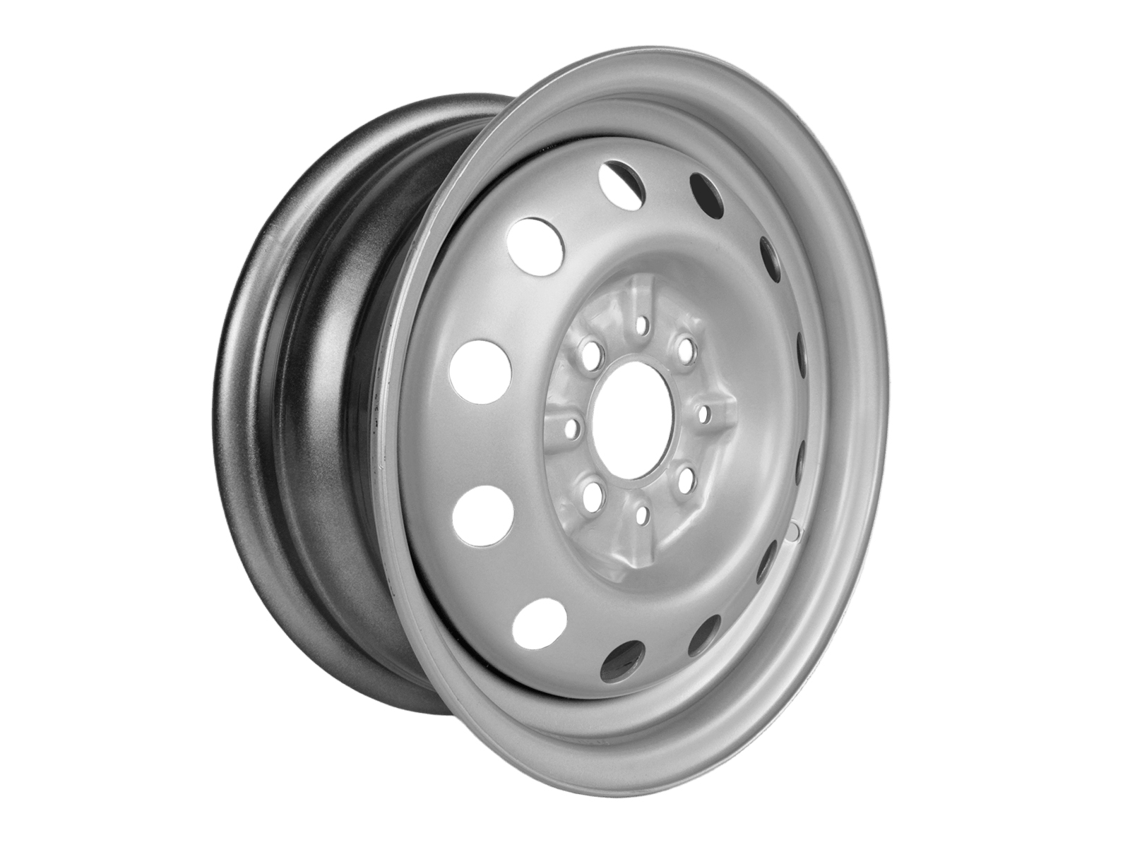 Диск колеса R13х5.0 ВАЗ-2101-07 штампованный серебро 1 штука ТЗСК фотография №2