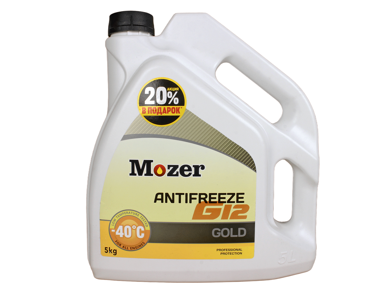 Антифриз желтый G12 5кг MOZER фотография №1