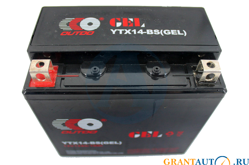 Мотоаккумулятор Outdo YTX14-BS GEL 12Ач.151х88х147мм фотография №2