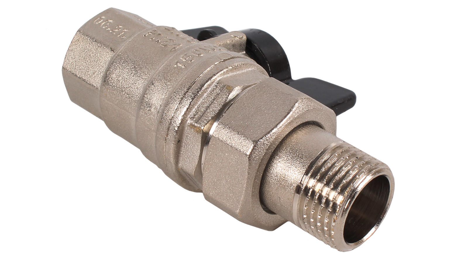 Кран шаровой 1/2 дюйма BUGATTI BG 322 со сгоном вн-нар фотография №2